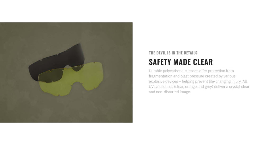 UARM TBG Tactical Battle Goggles, Ranger Green, TBGR
