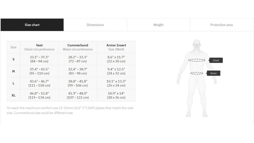 UARM WPC Weightless Plate Carrier, Skeletal Cummerbund, Multicam, S, WBPCSM-SCWBPCSM