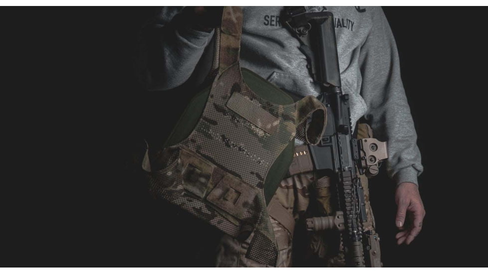 UARM WPC Weightless Plate Carrier, Skeletal Cummerbund, Multicam, S, WBPCSM-SCWBPCSM