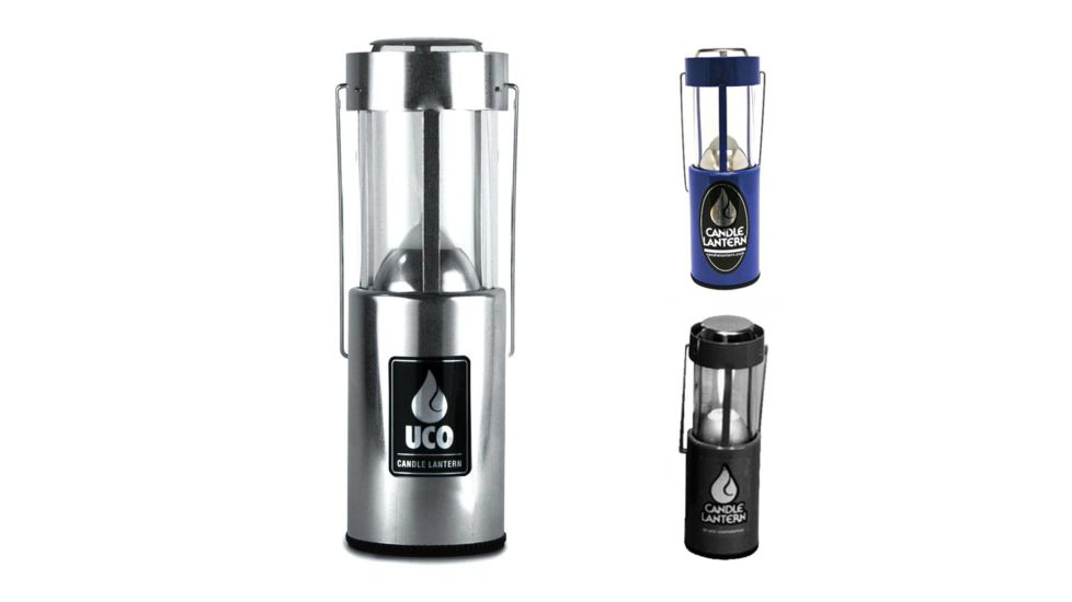 UCO Candle Lanterns, Aluminum, Green, Red