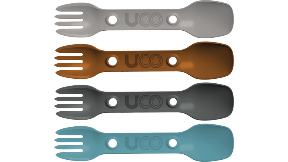 UCO Four Pack Utility Spork Ventur, 7 overall, F-SP-UT-4PK ELEVATED