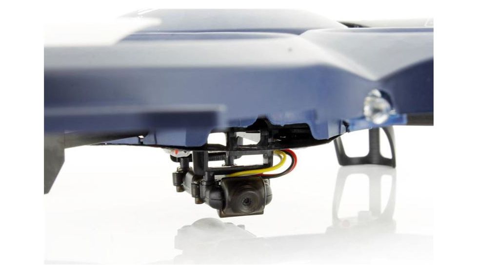 UDI RC U818A-1 2.4Ghz 4 Channel 6 AXIS UFO Drone w/2MP 720P camera &amp; protection, Dark Blue 61236