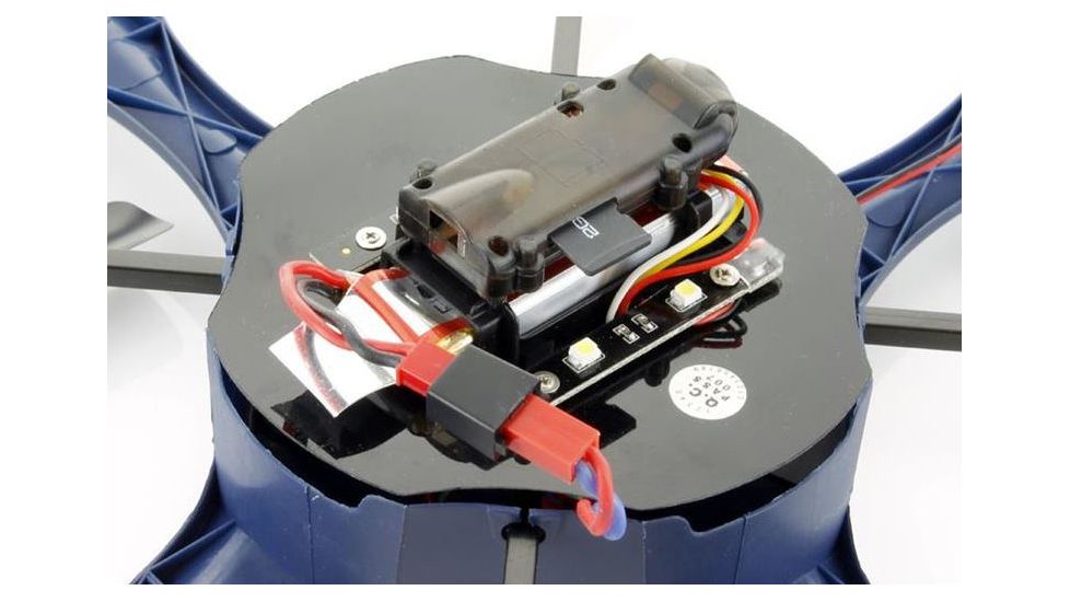 UDI RC U818A-1 2.4Ghz 4 Channel 6 AXIS UFO Drone w/2MP 720P camera &amp; protection, Dark Blue 61236
