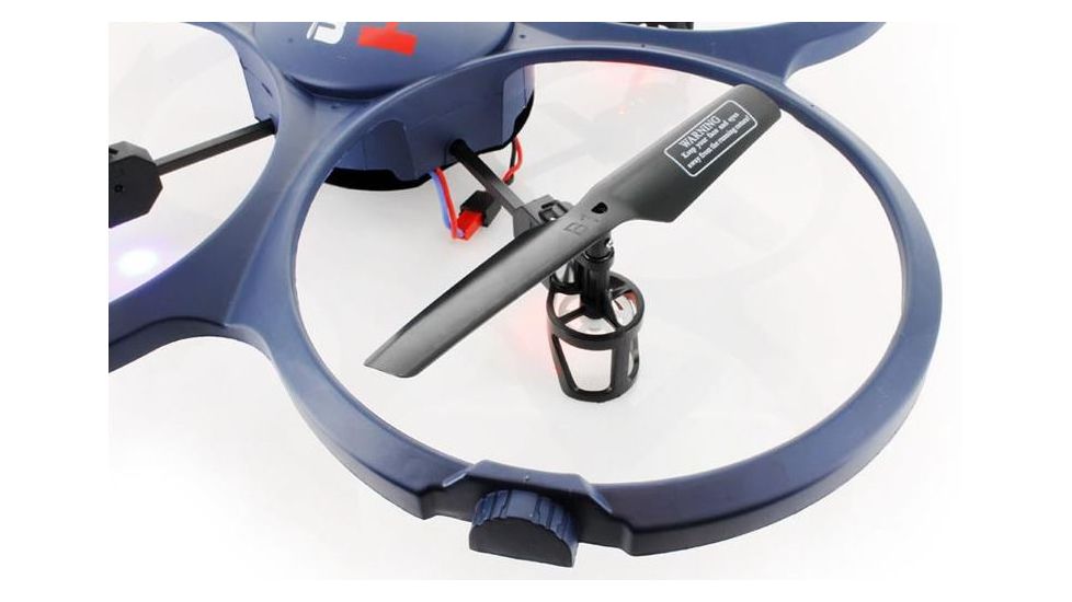 UDI RC U818A-1 2.4Ghz 4 Channel 6 AXIS UFO Drone w/2MP 720P camera &amp; protection, Dark Blue 61236