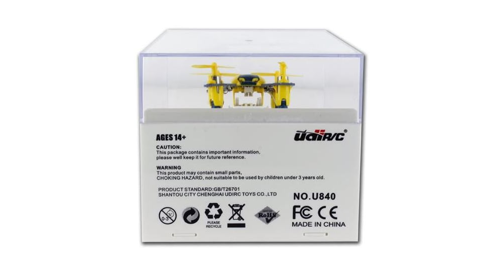 UDI RC U840 Nano Mini Quadcopter Drone, Yellow 61234