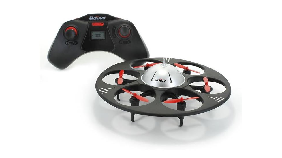 UDI RC U845 UFO Drone 2.4Ghz 4 Channel 6 AXIS headless w/720P HD camera, Black 61324