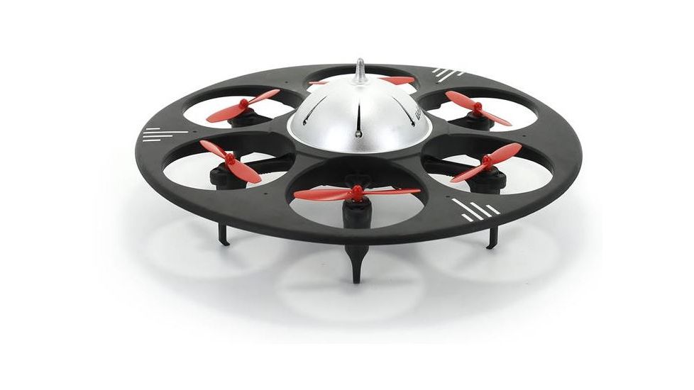 UDI RC U845 UFO Drone 2.4Ghz 4 Channel 6 AXIS headless w/720P HD camera, Black 61324