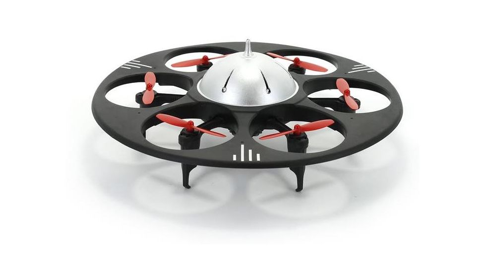 UDI RC U845 UFO Drone 2.4Ghz 4 Channel 6 AXIS headless w/720P HD camera, Black 61324