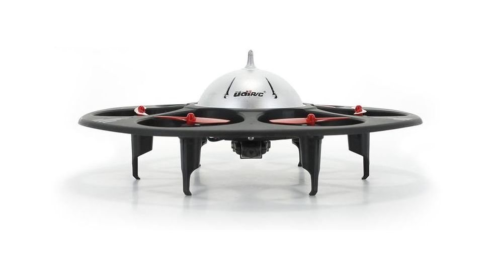 UDI RC U845 UFO Drone 2.4Ghz 4 Channel 6 AXIS headless w/720P HD camera, Black 61324