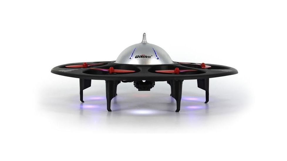 UDI RC U845 UFO Drone 2.4Ghz 4 Channel 6 AXIS headless w/720P HD camera, Black 61324
