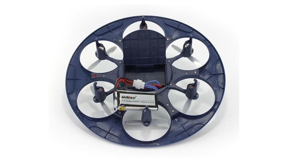 UDI RC U845 UFO Drone w/WIFI FPV 2.4Ghz 4 Channel 6 AXIS headless w/720P HD camera, Navy Blue 61325