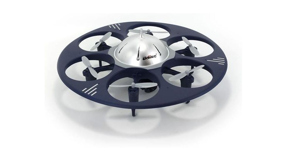 UDI RC U845 UFO Drone w/WIFI FPV 2.4Ghz 4 Channel 6 AXIS headless w/720P HD camera, Navy Blue 61325