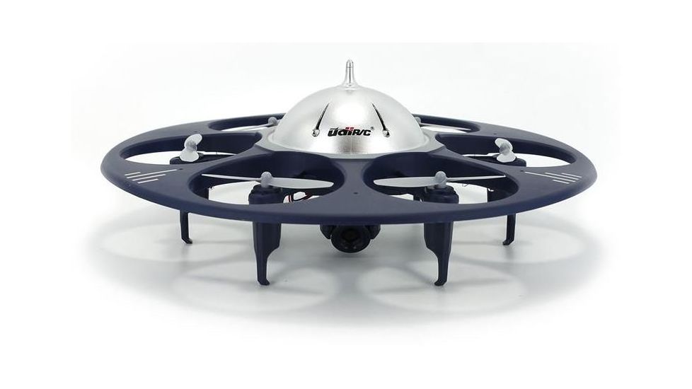 UDI RC U845 UFO Drone w/WIFI FPV 2.4Ghz 4 Channel 6 AXIS headless w/720P HD camera, Navy Blue 61325
