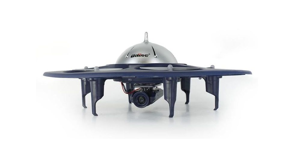 UDI RC U845 UFO Drone w/WIFI FPV 2.4Ghz 4 Channel 6 AXIS headless w/720P HD camera, Navy Blue 61325