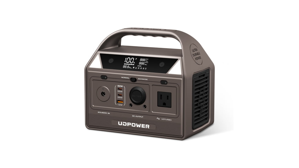 Udpower UDPOWER C200 Portable Power Station, 200W Pure Sine Wave, UD-C200-Brown