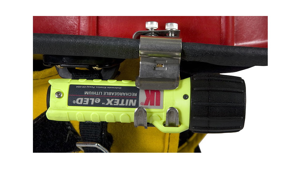 UnderWater Kinetics Nitex Yellow Flashlight with Helmet Clip