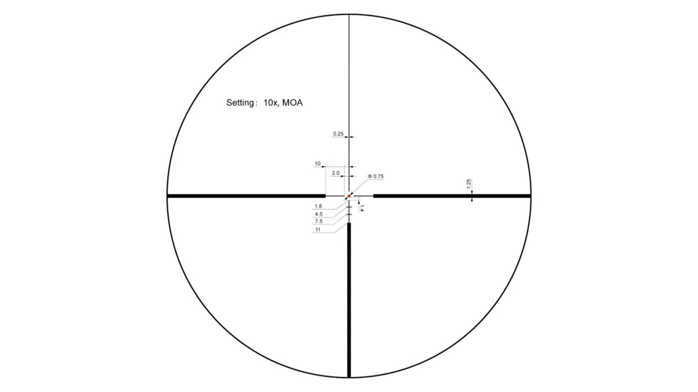 BOREALIS 2-12x50mm Rifle Scope,30mm Tube, B4A-HO Reticle, BORE-212