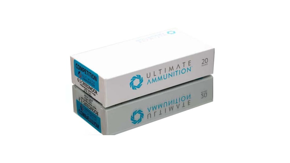 ULTIMATE AMMUNITION Competition 6.5 Creedmoor 140 Grain Hybrid OTM 140gr Hybrid Target Brass Pistol Ammo, 20 Round, 4047