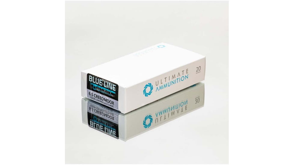 ULTIMATE AMMUNITION 6.5mm Creedmoor 122Grain Controlled Chaos Centerfire Rifle Ammo, 20 Rounds, 4191