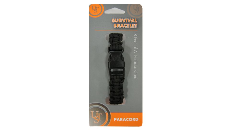 Ultimate Survival Survival Bracelet, Black, UST295BB-20