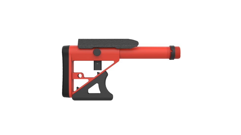 Ultradyne UD Adjustable Butt Stock, Long, Habanero Red, UD20063-HR