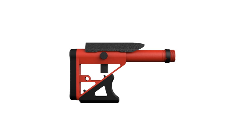 Ultradyne UD Adjustable Butt Stock, Medium, Habanero Red, UD20062-HR