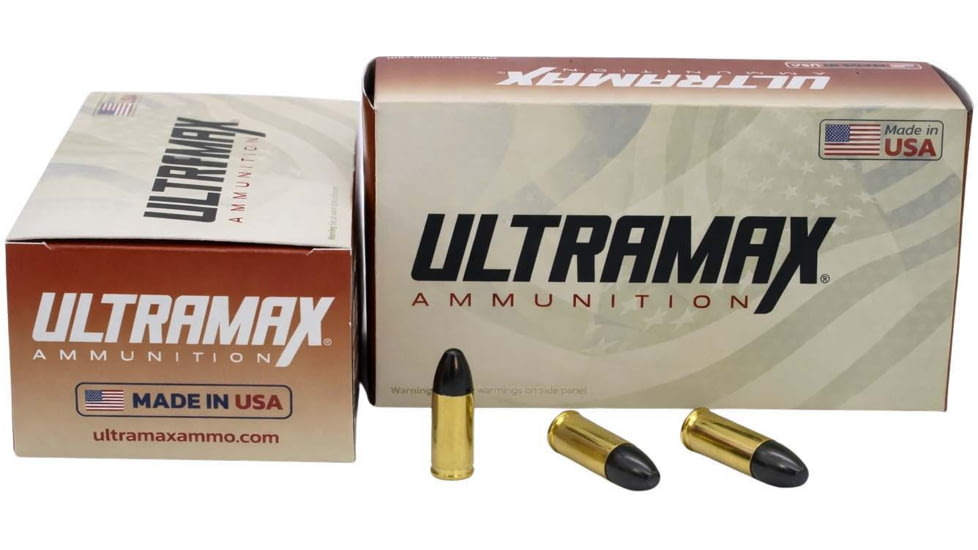 Ultramax 9mm Luger 147 grain Lead Round Nose Pistol Ammo, 50 Rounds, ULT-9MM-1-N