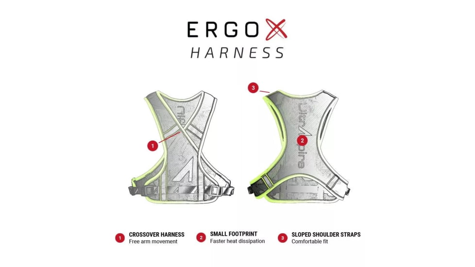 Ultraspire Neon Reflective Vest, Black/Lime, UA125BK