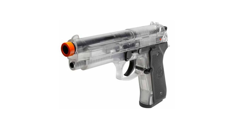 Umarex Beretta 92FS Spring Airsoft Pistol,6mm cal,12 Round,Clear 62655