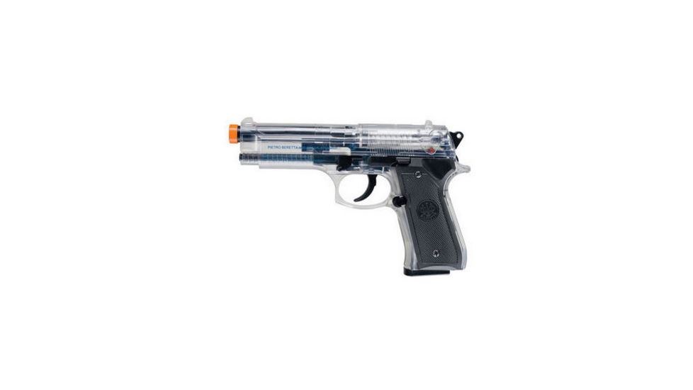 Umarex Beretta 92FS Spring Airsoft Pistol,6mm cal,12 Round,Clear 62655