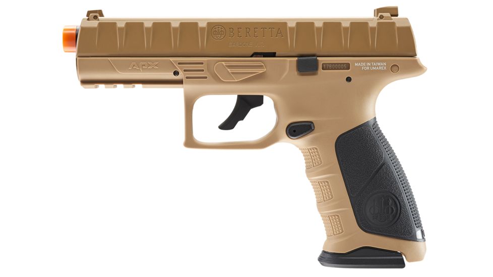 Umarex Beretta APX Airsoft Pistol, FDE/Black, 2274307