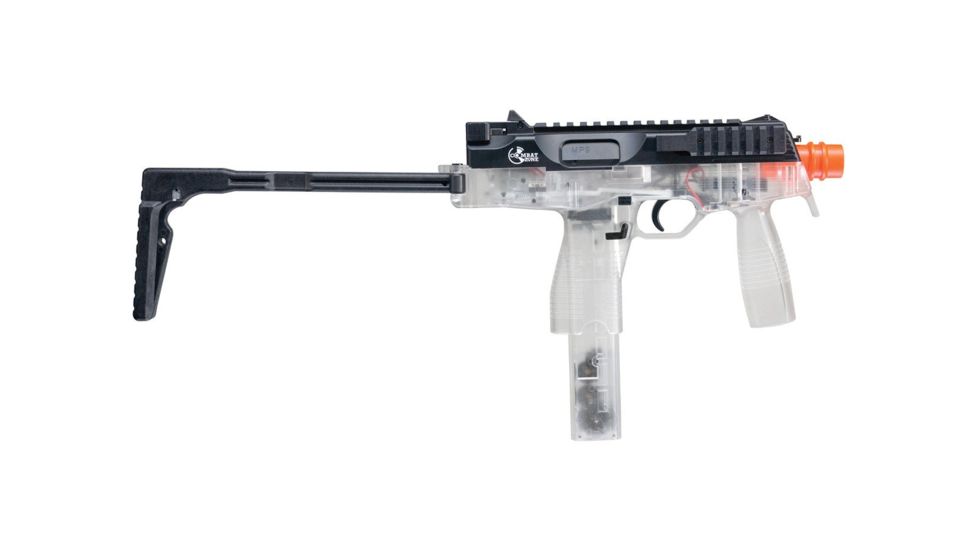 Umarex Combat Zone MAG-9 Electric Airsoft Gun w/120-Round 6mm Airsoft Magazine, Clear 2272111