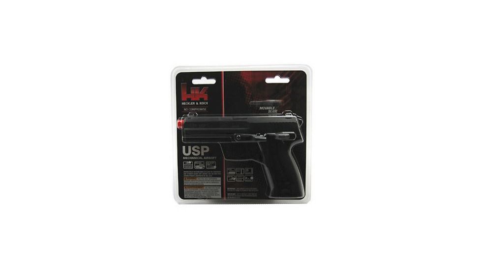 Umarex HK USP Spring Airsoft Pistol,6mm cal,25 Round,Black 53845