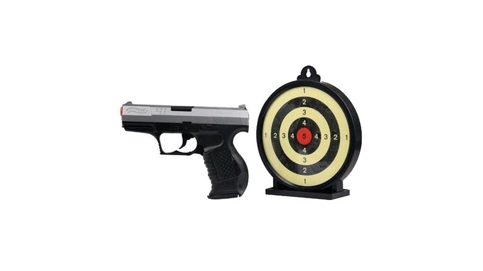 Umarex Walther SpecOp P99 Airsoft Action Kit w/Black Spring Pistol and Gel Airsoft Target 62663