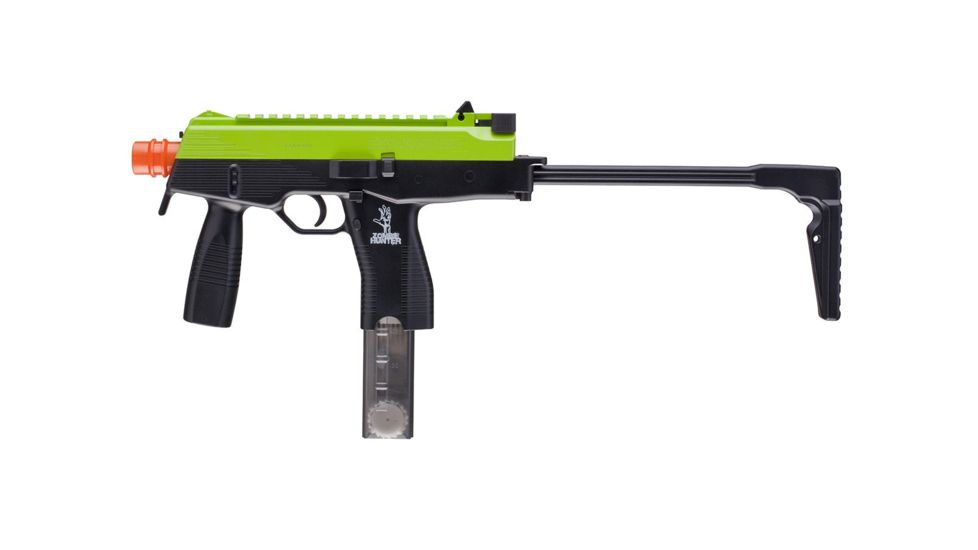 Umarex Zombie Hunter Eliminator Electric Airsoft Gun w/200-Round 6mm Airsoft Magazine, Black/Lime 2278035