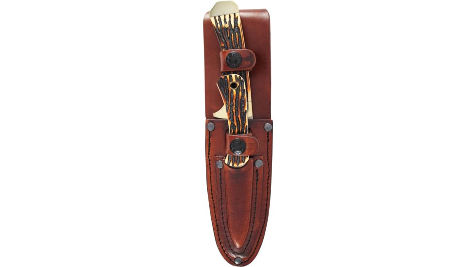 Uncle Henry 2 pc. Elk Hunter Drop Point and Caping Full Tang Fixed Blade Knife Combo, Black / Silver, Medium UHCOM2CP