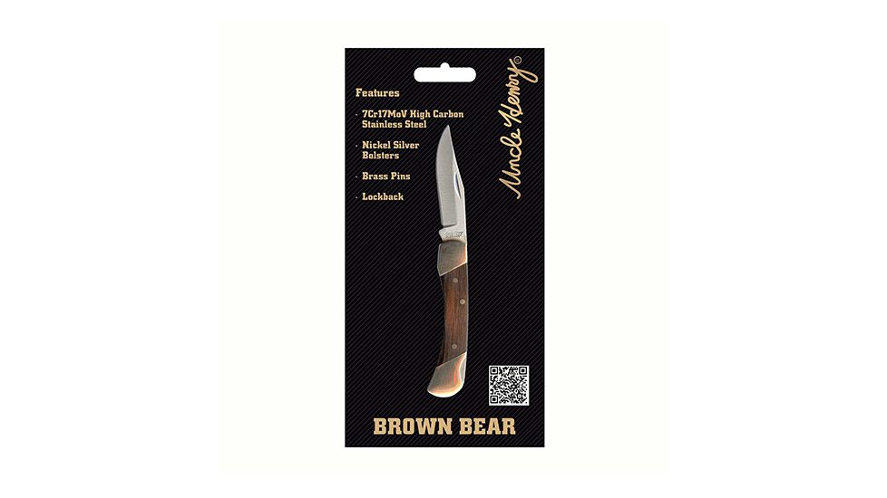 Uncle Henry Brown Bear Lockback Knife, 3inch, LB3CP