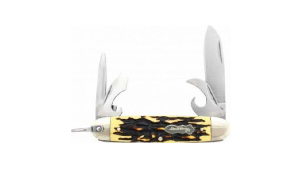 Uncle Henry Uncle Henry 23UH Scout Next Gen Folding Knife, 2.44in 7Cr17MoV HC Stainless Steel Drop Point Blade, Staglon Handle, Sliver, 1135998