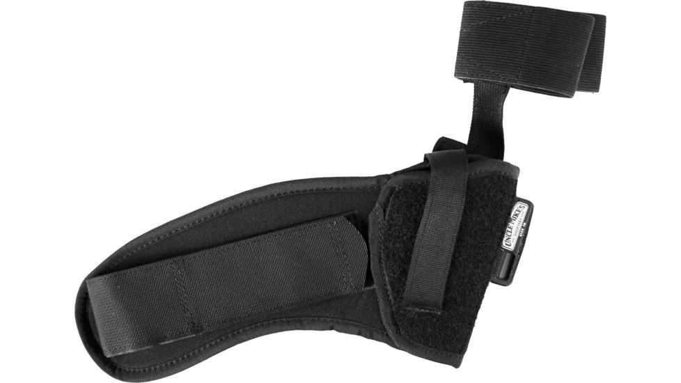 Uncle Mike's Ankle Holster - Black Kodra 3.25-3.75in bbl Med/Large Autos, Right Hand 8816-1 
