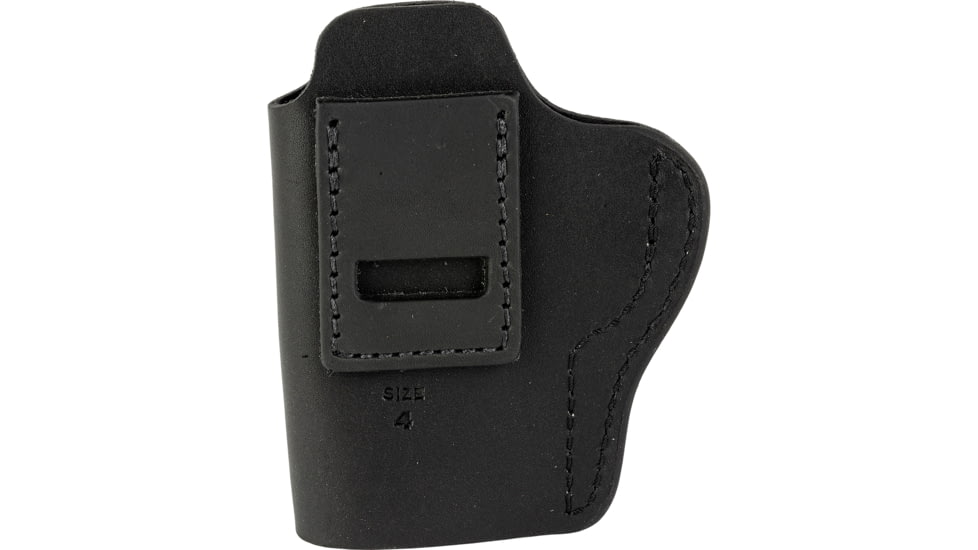 Uncle Mike's IWB Leather Belt Size 04 Holster, Glock 17/19, Right Hand, Matte Black, UMIWB4MBLR