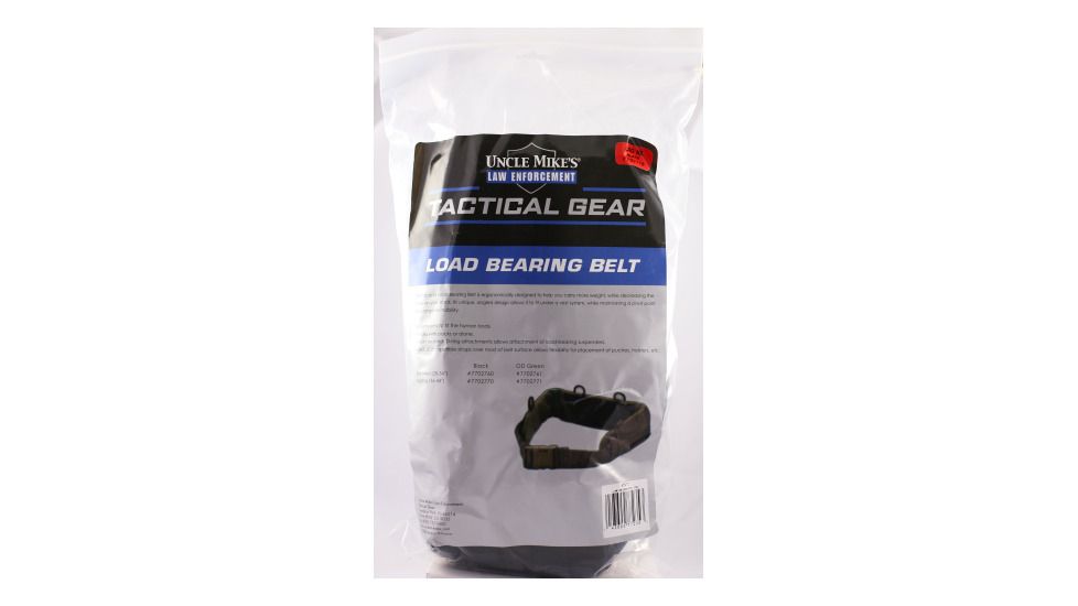 Uncle Mike's Law Enforcement Tactical Load-Bearing Belt - Large/Extra Large Black 7702770