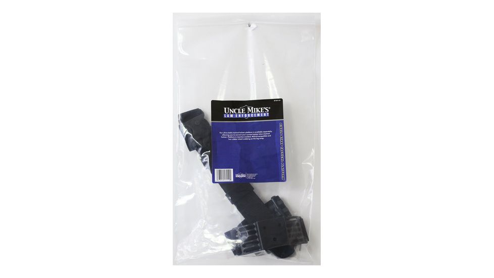 Uncle Mike's Law Enforcement Tactical Platform, Kydex Black w/ Single Strap 57010