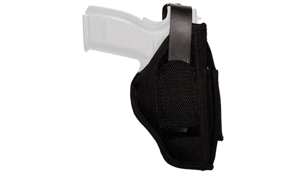 Uncle Mike's Nylon OWB/IWB Belt Holster, Universal Full Size Auto, Ambidextrous, Black, 70150A