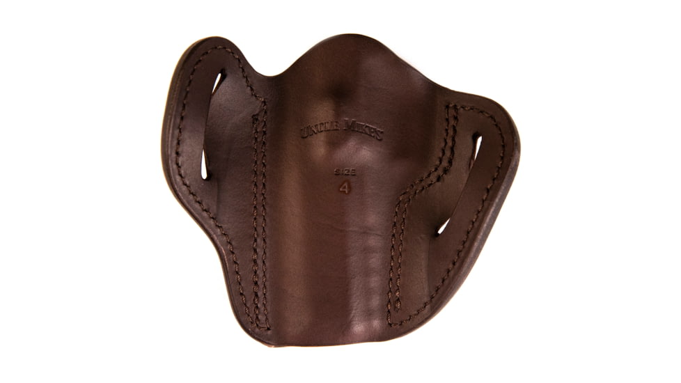 Uncle Mike's UM OWB Leather Belt Size 04 Holster, SIG Sauer P320, Right Hand, Matte Black, UMOWB4MBLR