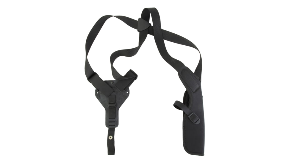 Uncle Mike's Vertical, Shoulder Holster, Right Hand, Black, Open End, Kodra Nylon 83051A