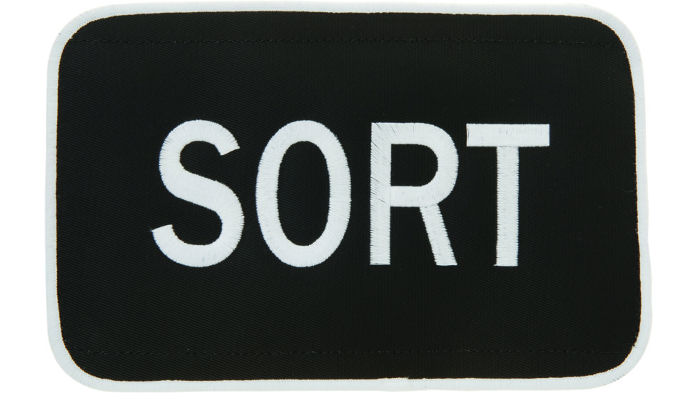Uncle Mike's Sort Id Patch Blk/white L 5x8 - 7705018