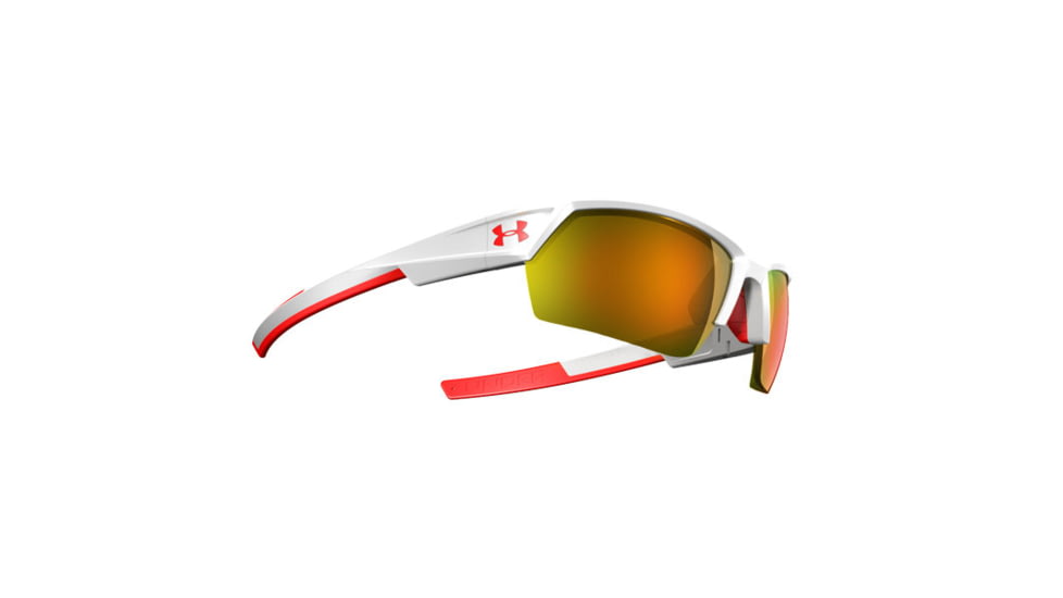 Under Armour Igniter 2.0, Shiny White Frame w/Red Rubber, Orange ML, U8600051-101041