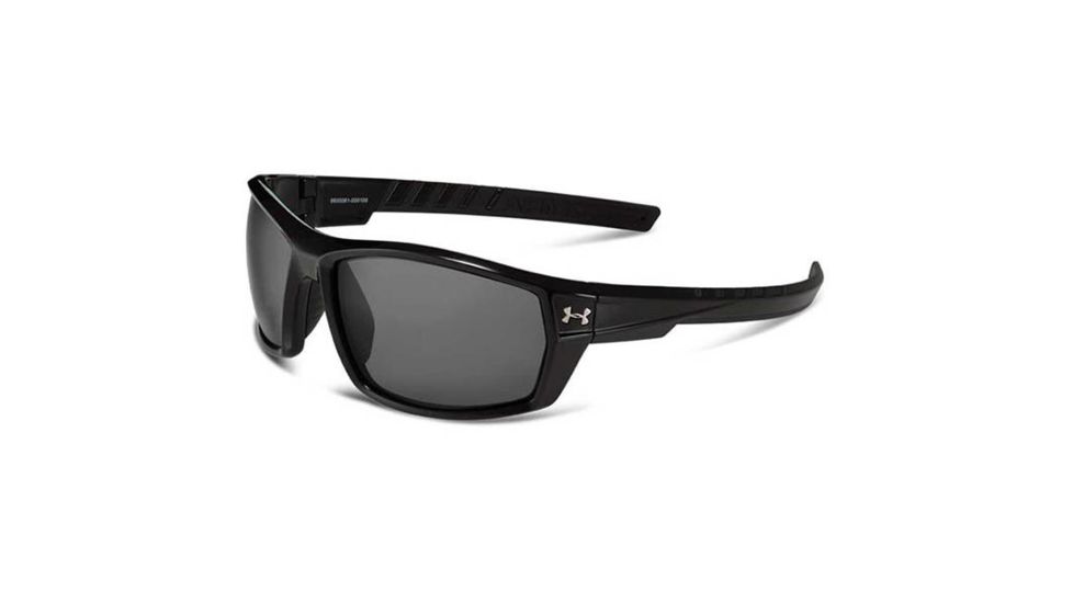 Under Armour Ranger Bifocal Prescription Sunglasses, Shiny Black w/Black Rubber Frame-U8600061-000100BI