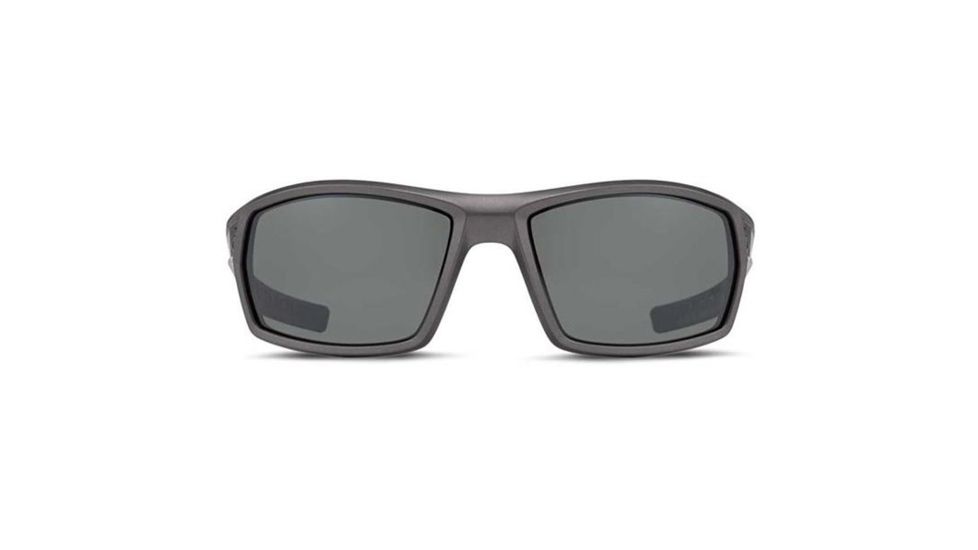 Under Armour Ranger Single Vision Prescription Sunglasses, Satin Carbon w/Black Rubber Frame-U8600061-060108SV