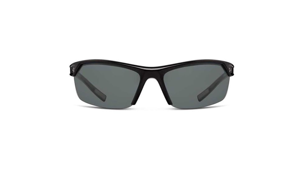 Under Armour Zone 2.0,Shiny Black Frame w/Charcoal Gray Rubber,Gray ML, U8600050-000908